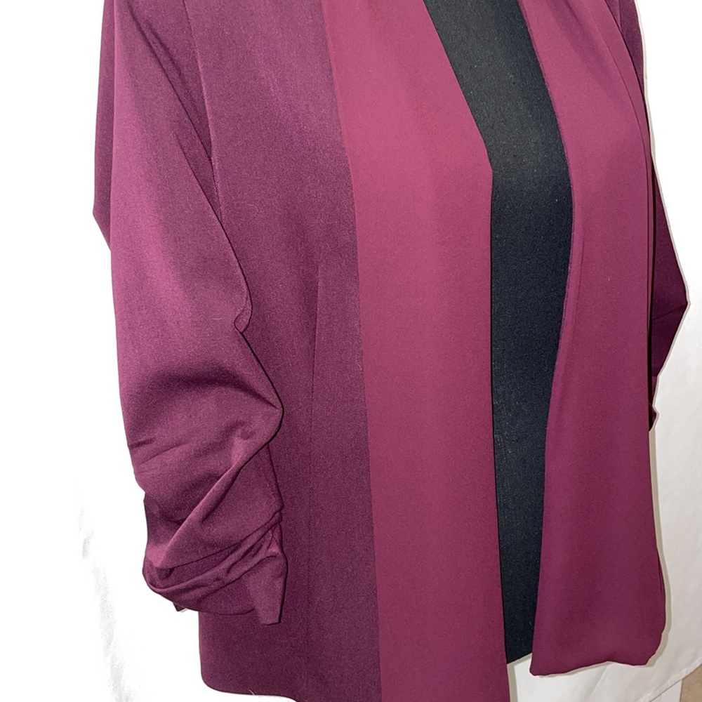 DR2 Dress Blazer with attached Silk Scarf and cinched sleeves
